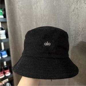 ALO Yoga Black Corduroy Hat